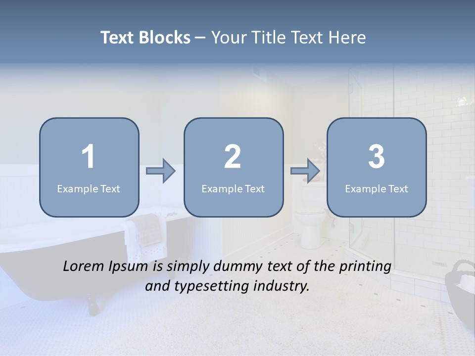 A Bath Room With A Toilet A Bath Tub And A Sink PowerPoint Template