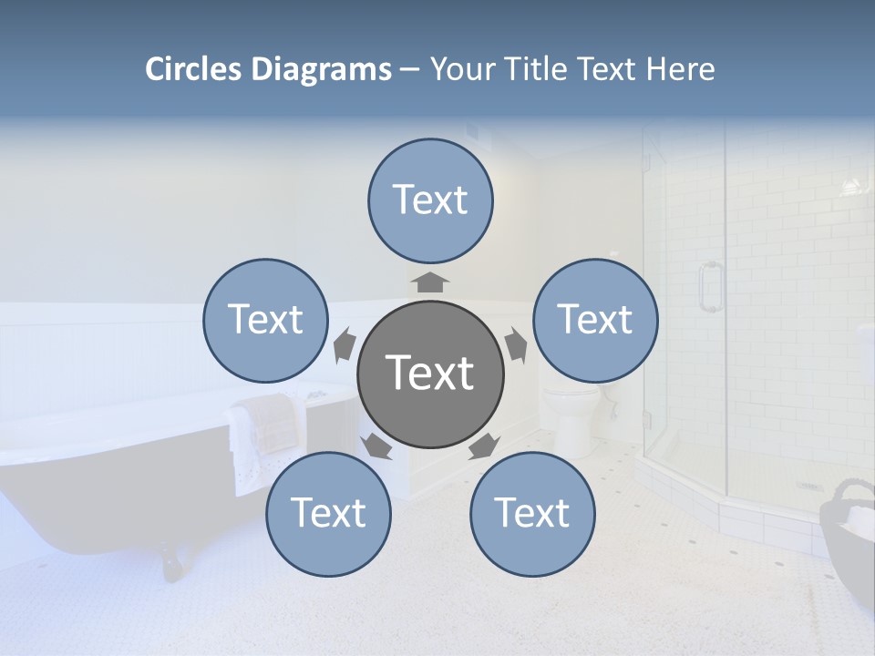 A Bath Room With A Toilet A Bath Tub And A Sink PowerPoint Template