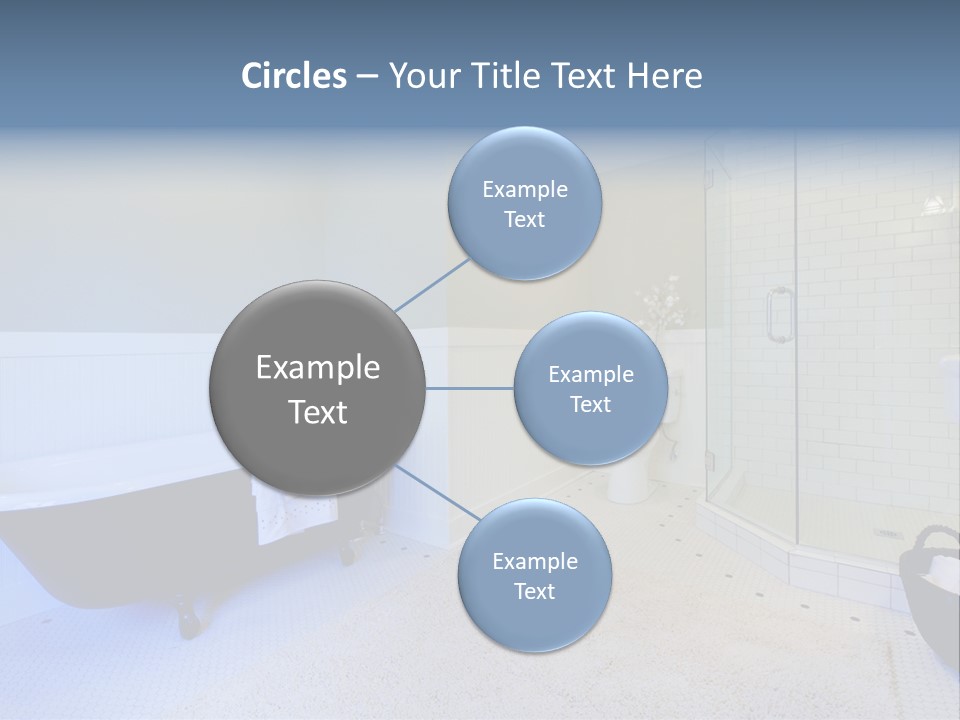 A Bath Room With A Toilet A Bath Tub And A Sink PowerPoint Template