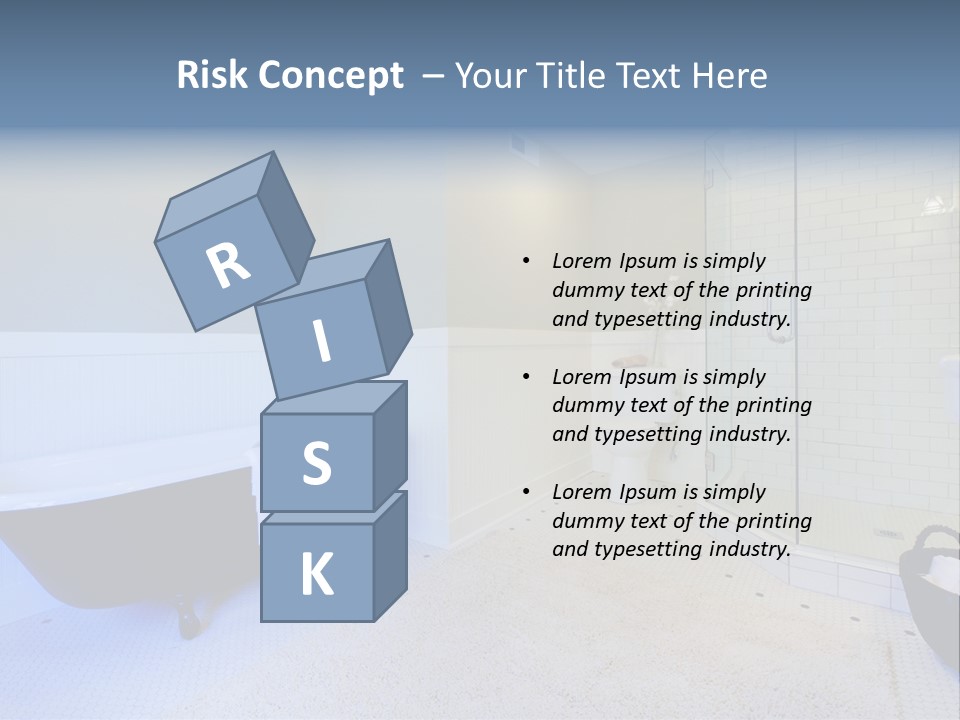 A Bath Room With A Toilet A Bath Tub And A Sink PowerPoint Template