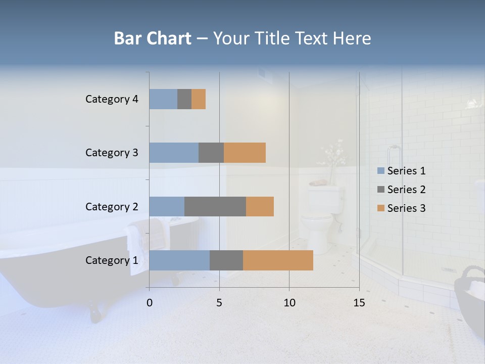 A Bath Room With A Toilet A Bath Tub And A Sink PowerPoint Template