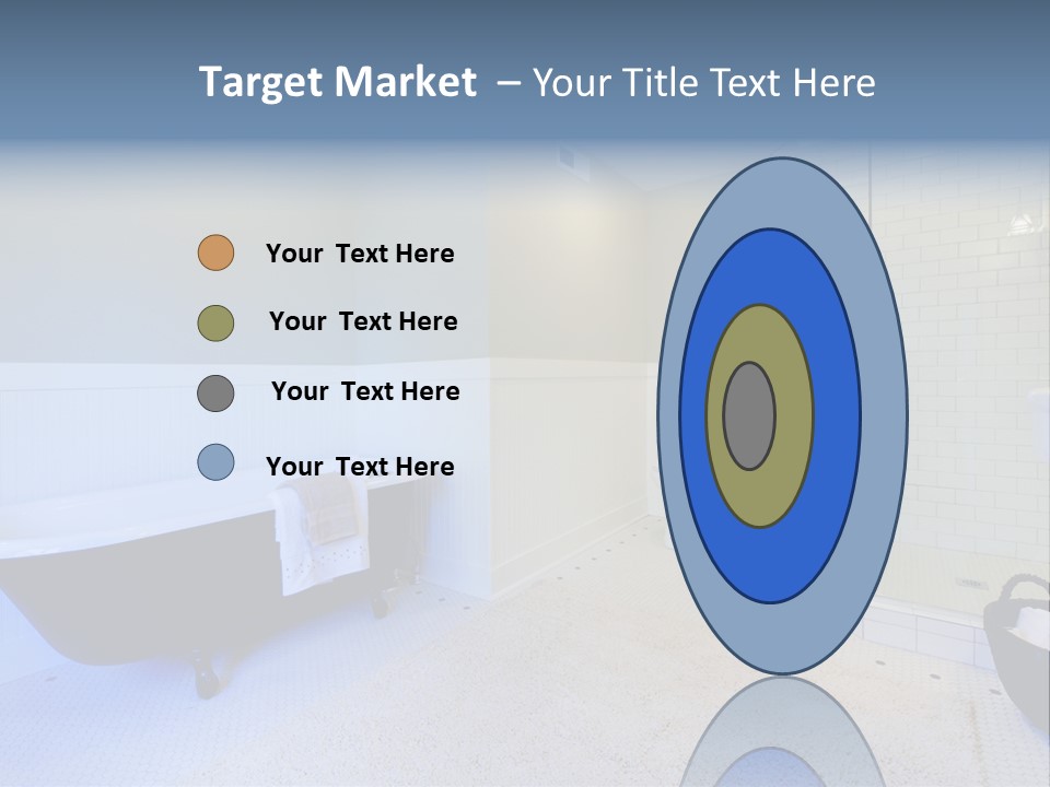 A Bath Room With A Toilet A Bath Tub And A Sink PowerPoint Template