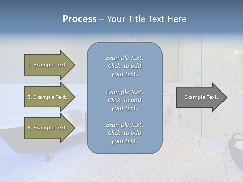 A Bath Room With A Toilet A Bath Tub And A Sink PowerPoint Template