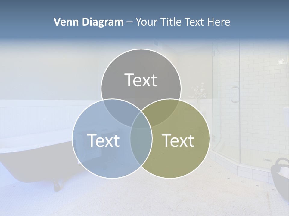 A Bath Room With A Toilet A Bath Tub And A Sink PowerPoint Template