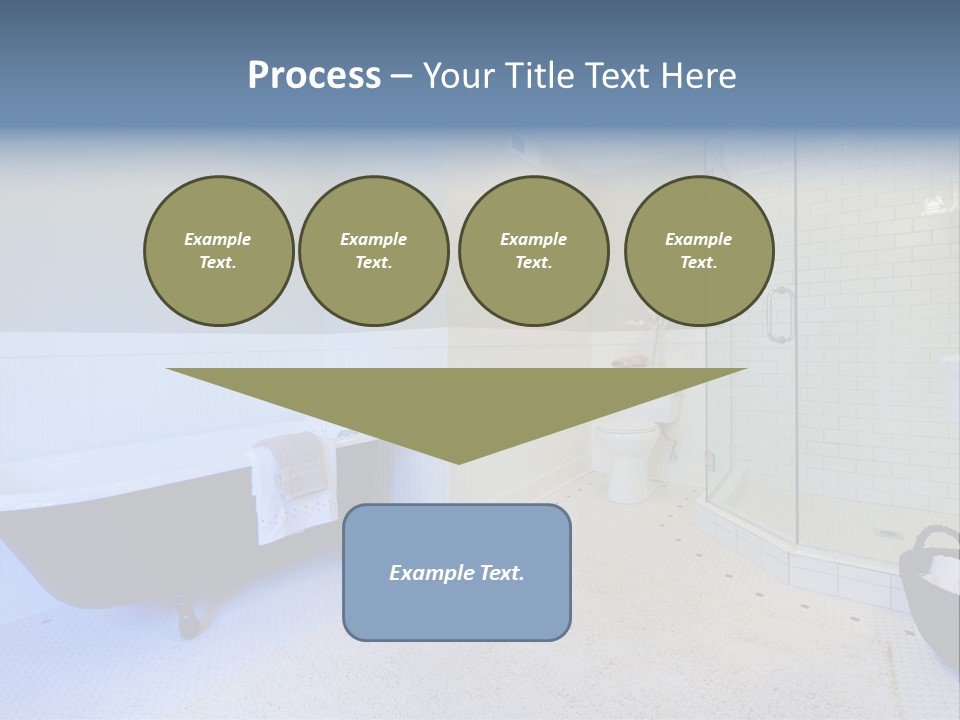 A Bath Room With A Toilet A Bath Tub And A Sink PowerPoint Template