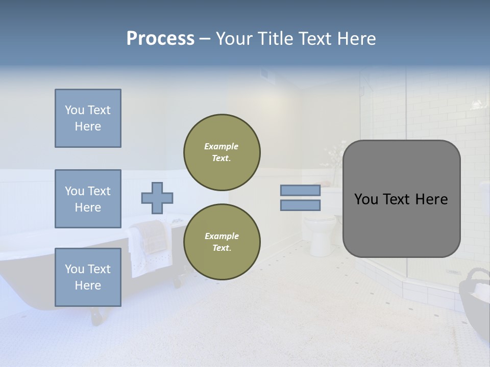 A Bath Room With A Toilet A Bath Tub And A Sink PowerPoint Template