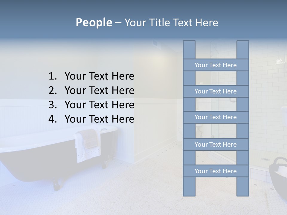 A Bath Room With A Toilet A Bath Tub And A Sink PowerPoint Template