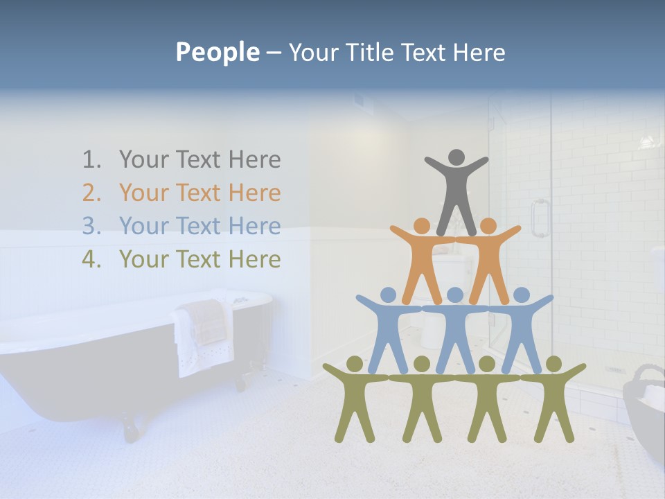 A Bath Room With A Toilet A Bath Tub And A Sink PowerPoint Template