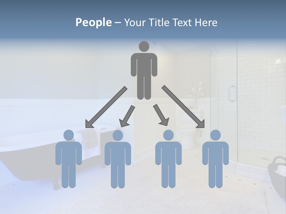 A Bath Room With A Toilet A Bath Tub And A Sink PowerPoint Template