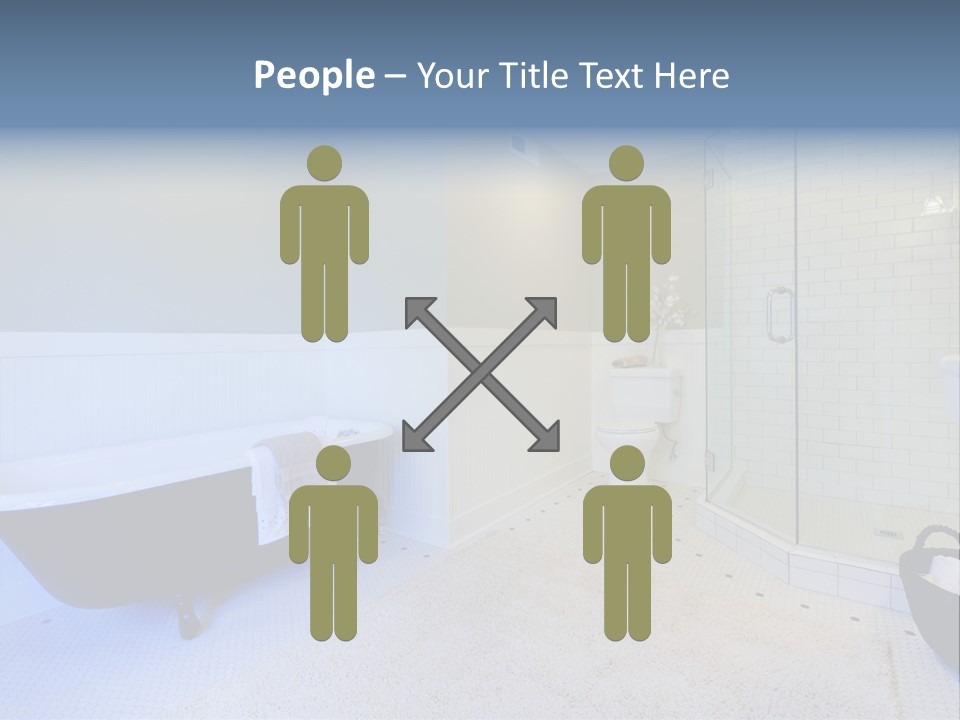 A Bath Room With A Toilet A Bath Tub And A Sink PowerPoint Template