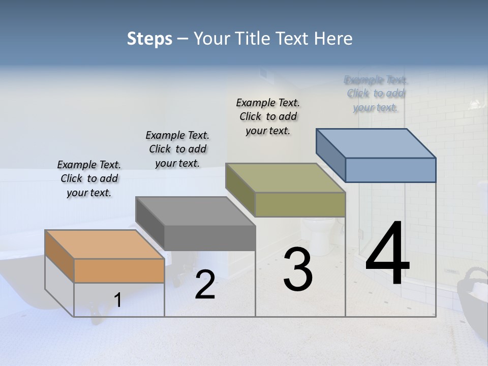 A Bath Room With A Toilet A Bath Tub And A Sink PowerPoint Template
