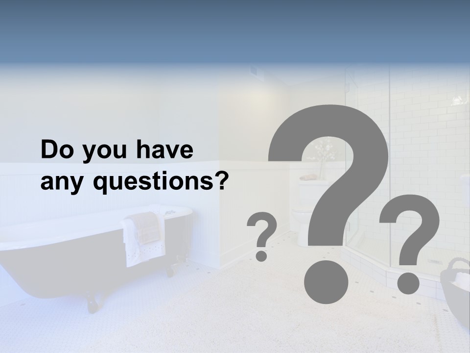 A Bath Room With A Toilet A Bath Tub And A Sink PowerPoint Template