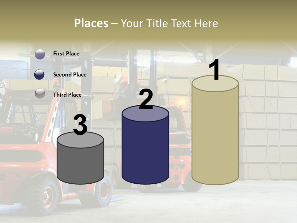 Orange Warehouse Horizontal PowerPoint Template