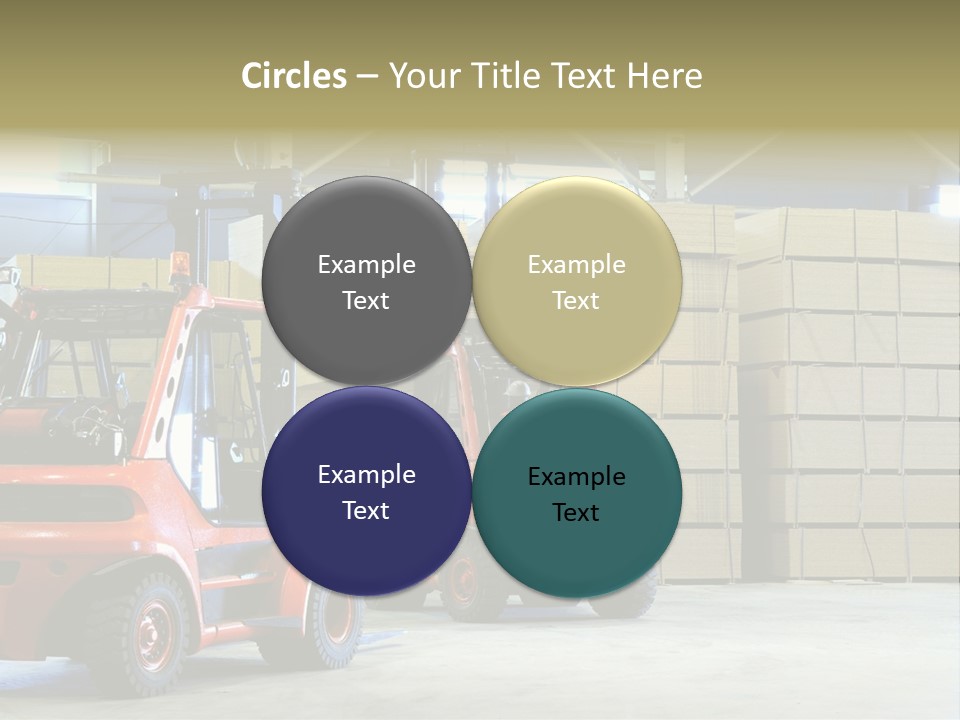 Orange Warehouse Horizontal PowerPoint Template