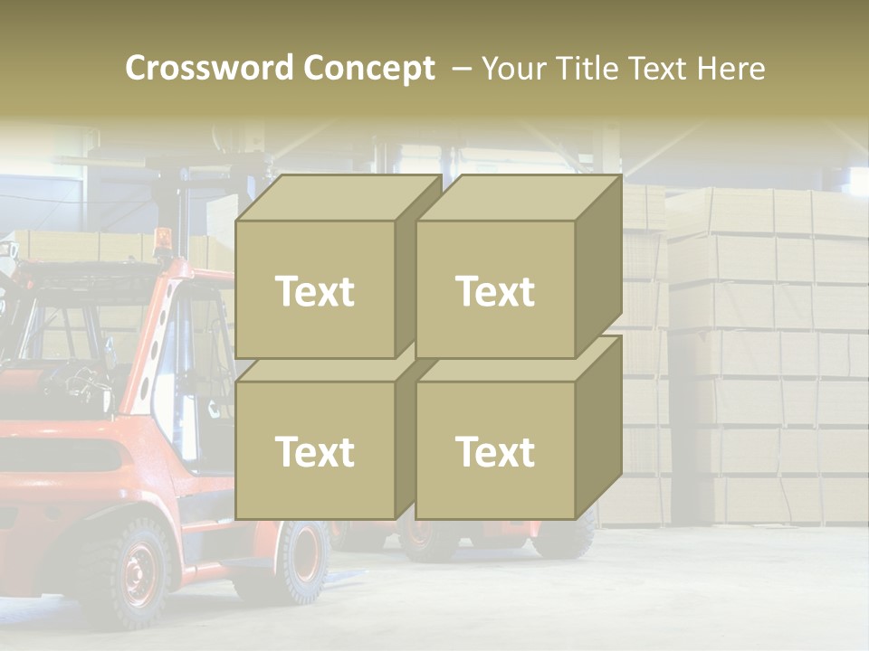 Orange Warehouse Horizontal PowerPoint Template