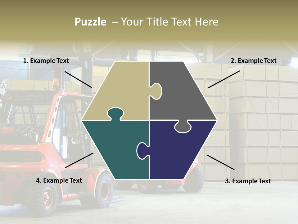 Orange Warehouse Horizontal PowerPoint Template