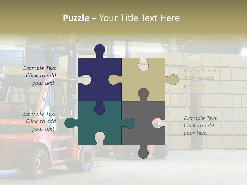 Orange Warehouse Horizontal PowerPoint Template