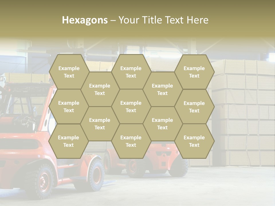 Orange Warehouse Horizontal PowerPoint Template