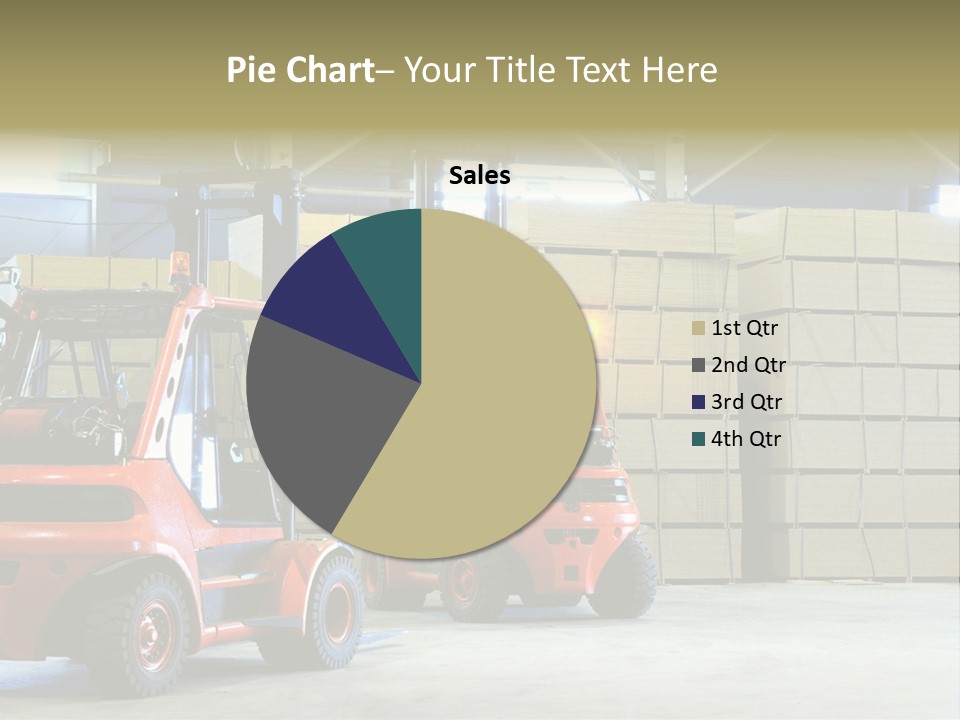 Orange Warehouse Horizontal PowerPoint Template