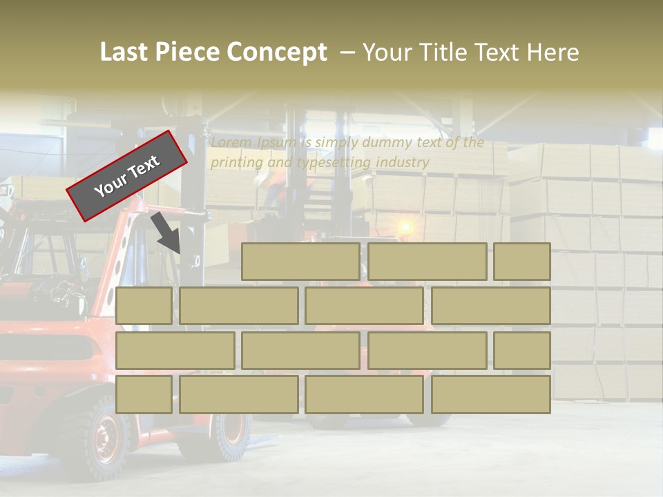 Orange Warehouse Horizontal PowerPoint Template