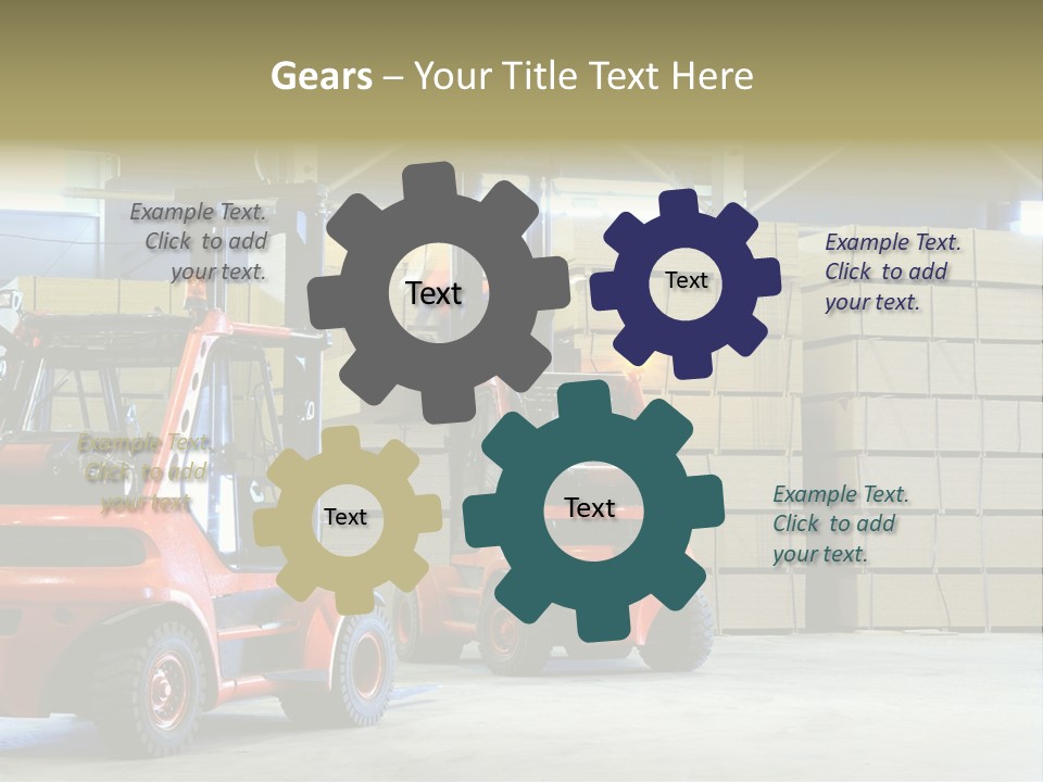 Orange Warehouse Horizontal PowerPoint Template