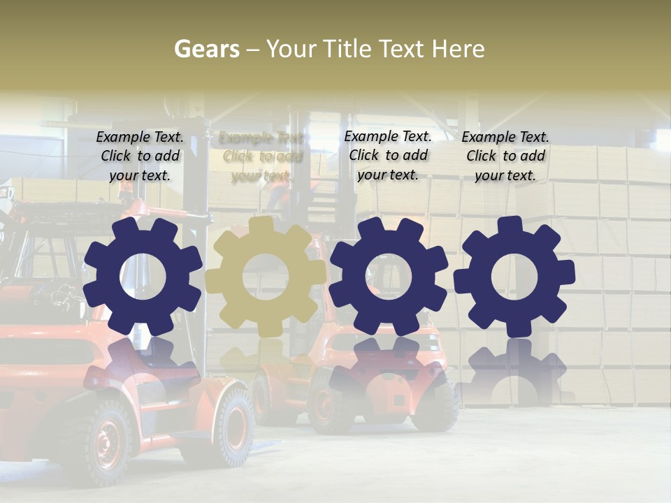 Orange Warehouse Horizontal PowerPoint Template