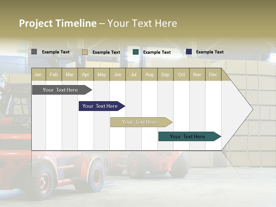 Orange Warehouse Horizontal PowerPoint Template