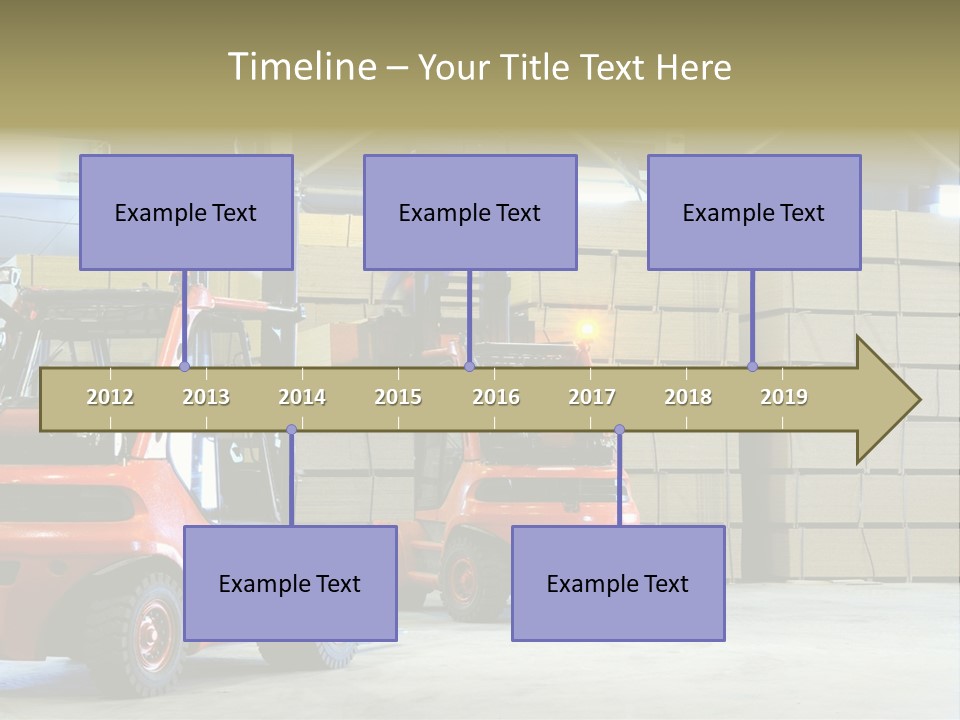 Orange Warehouse Horizontal PowerPoint Template