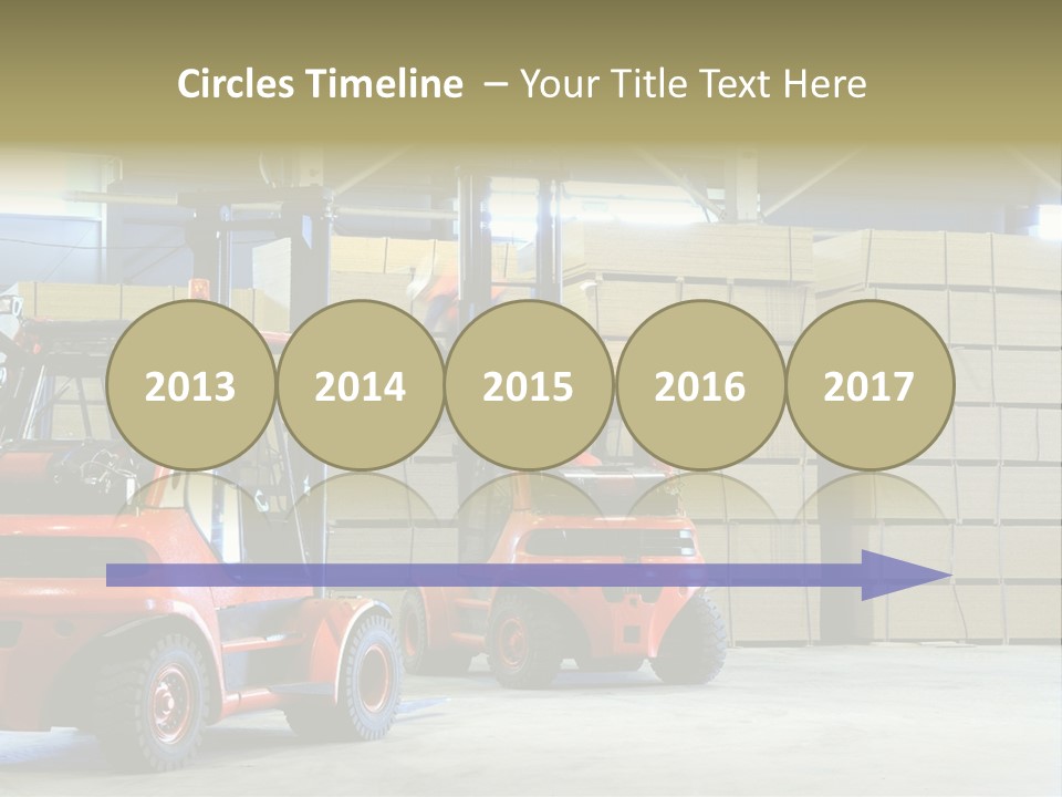 Orange Warehouse Horizontal PowerPoint Template