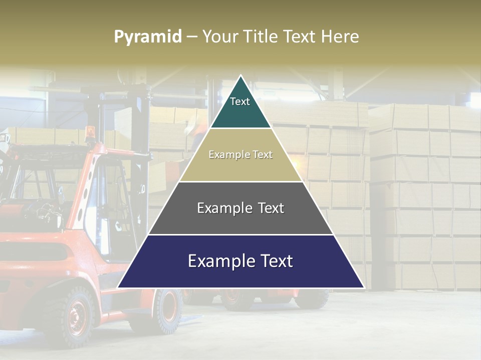 Orange Warehouse Horizontal PowerPoint Template
