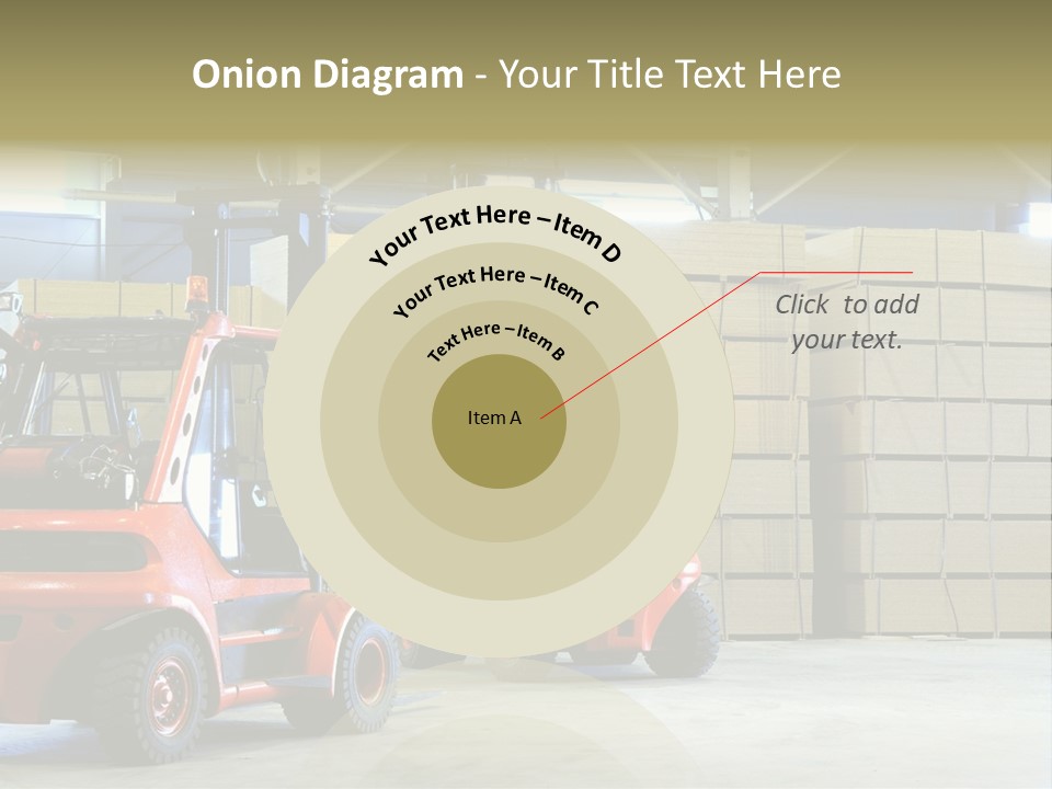 Orange Warehouse Horizontal PowerPoint Template