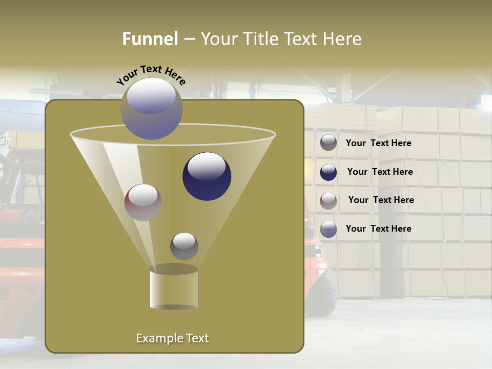 Orange Warehouse Horizontal PowerPoint Template