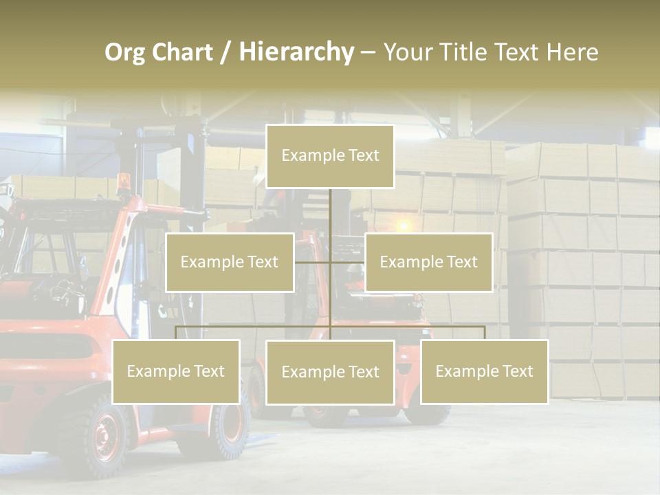 Orange Warehouse Horizontal PowerPoint Template