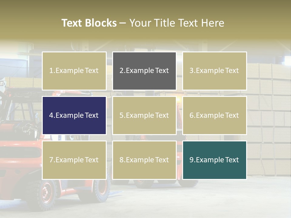Orange Warehouse Horizontal PowerPoint Template