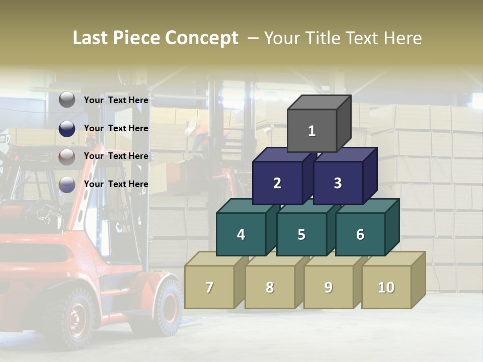 Orange Warehouse Horizontal PowerPoint Template