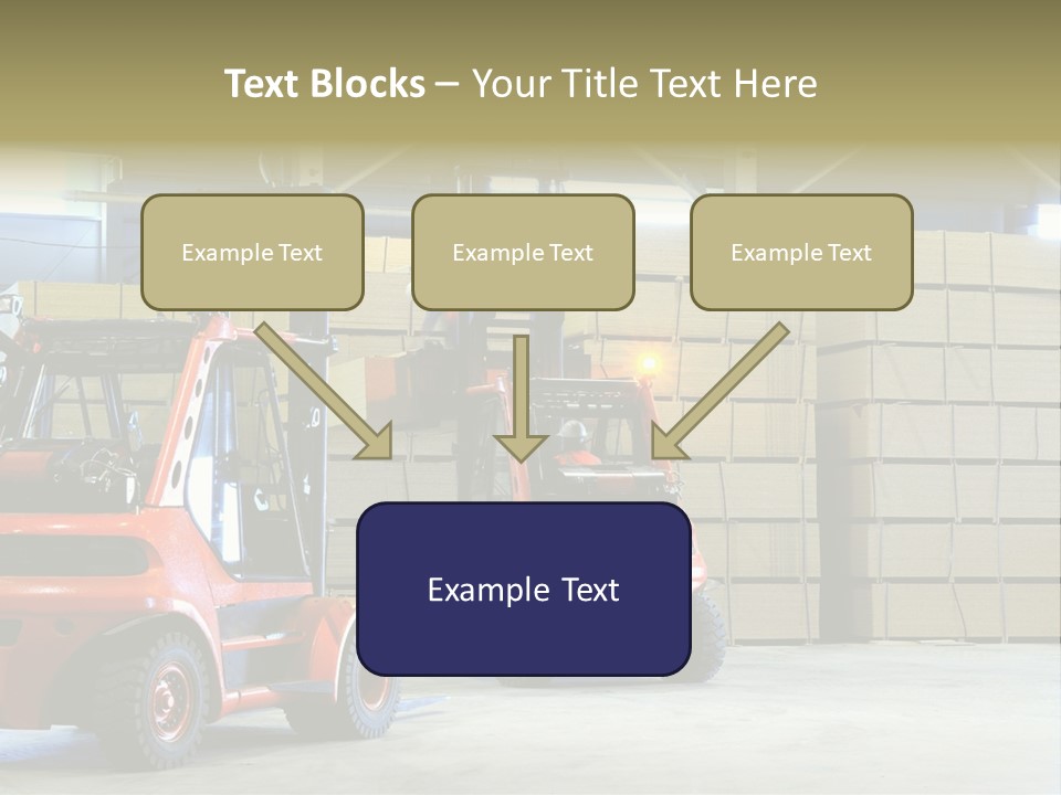Orange Warehouse Horizontal PowerPoint Template