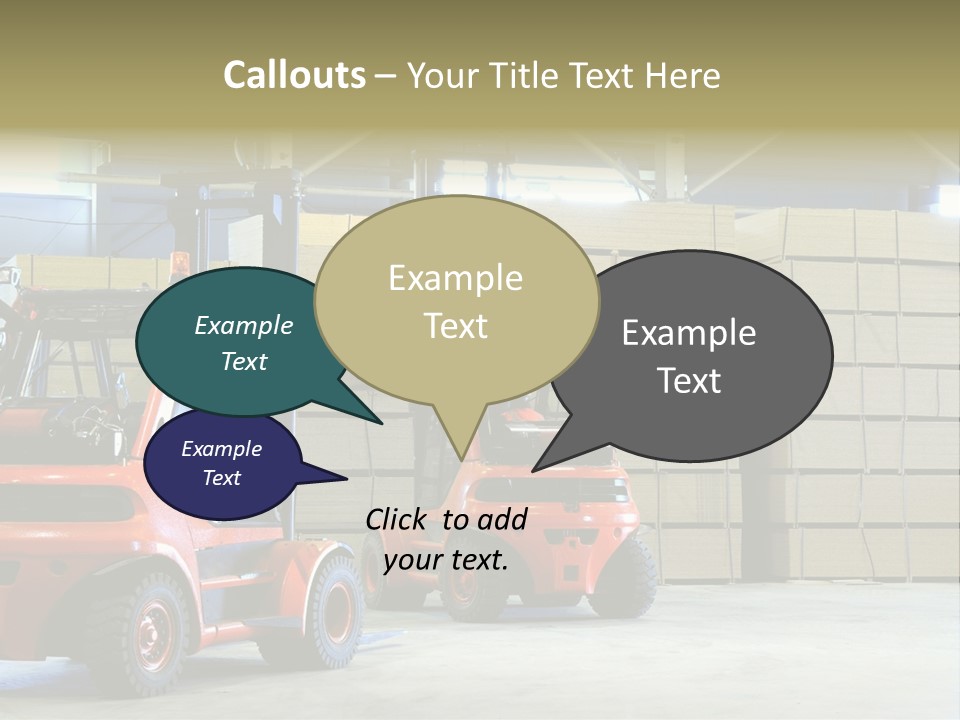 Orange Warehouse Horizontal PowerPoint Template