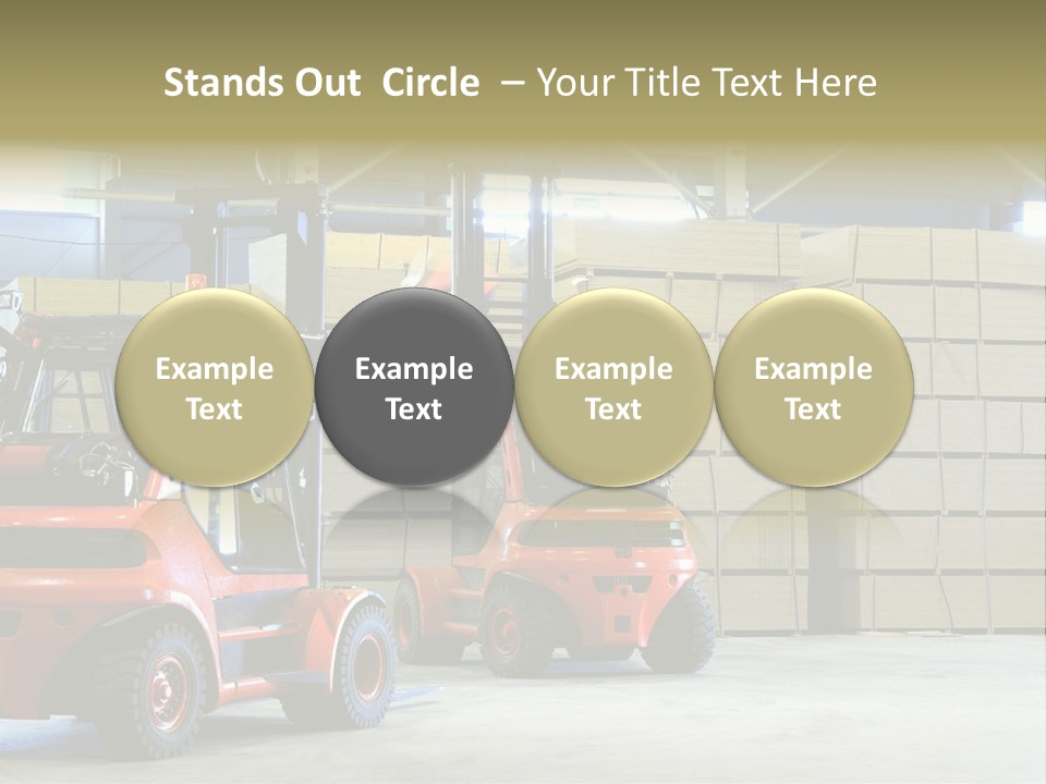 Orange Warehouse Horizontal PowerPoint Template