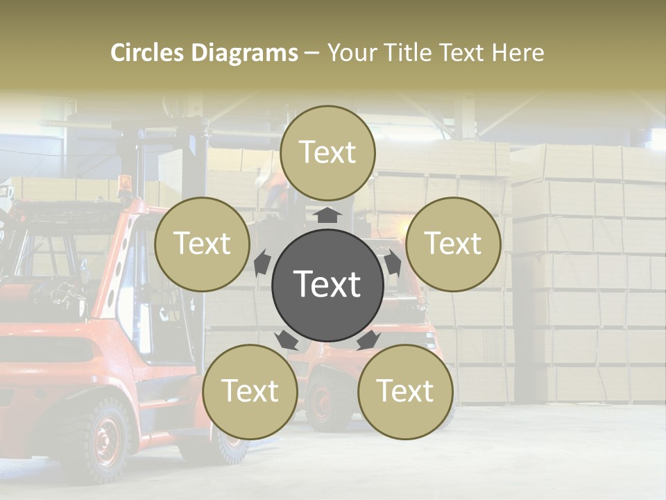 Orange Warehouse Horizontal PowerPoint Template