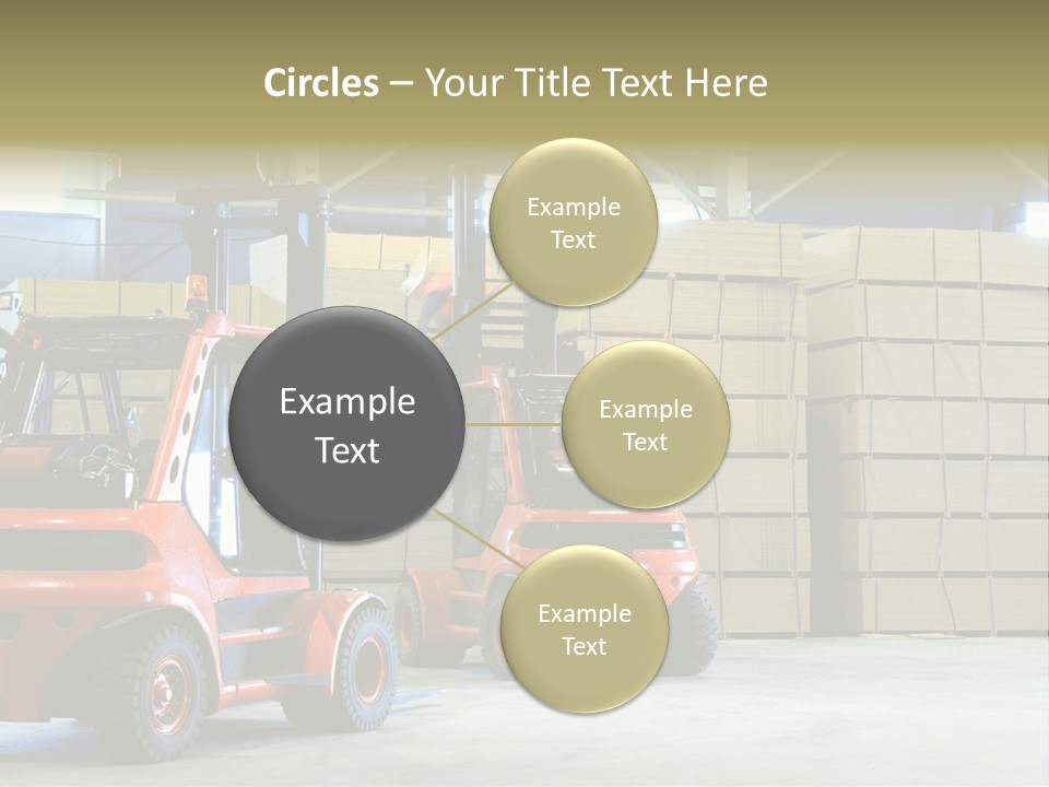 Orange Warehouse Horizontal PowerPoint Template