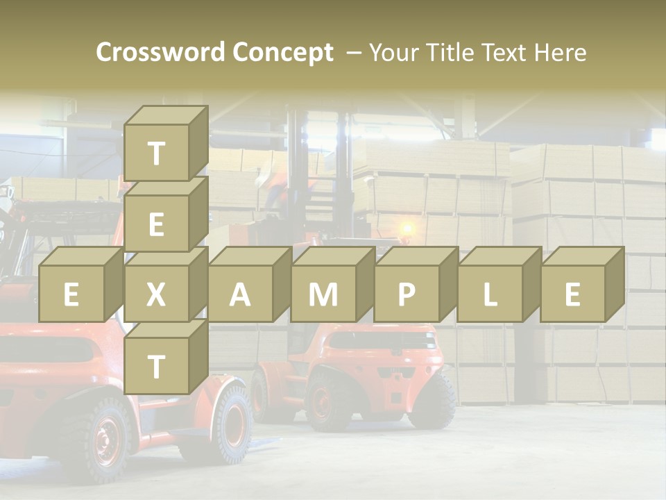 Orange Warehouse Horizontal PowerPoint Template