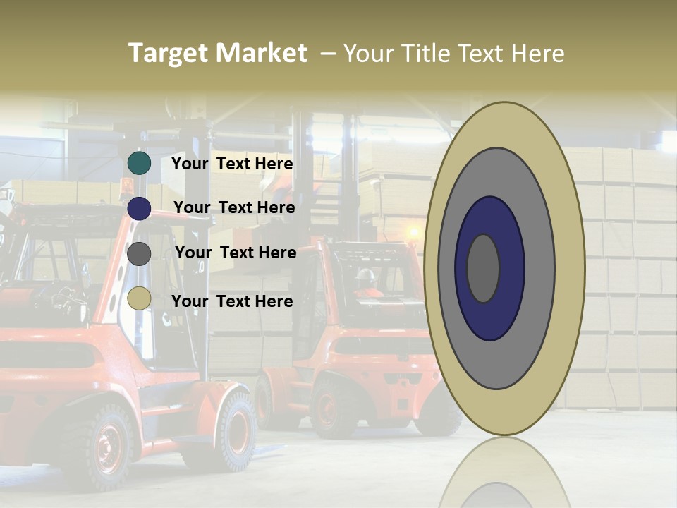 Orange Warehouse Horizontal PowerPoint Template