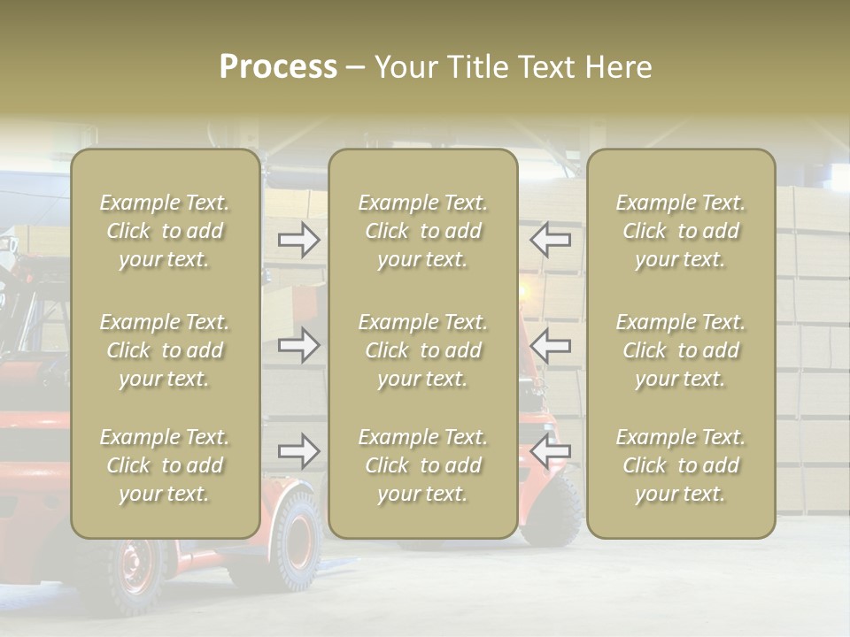Orange Warehouse Horizontal PowerPoint Template