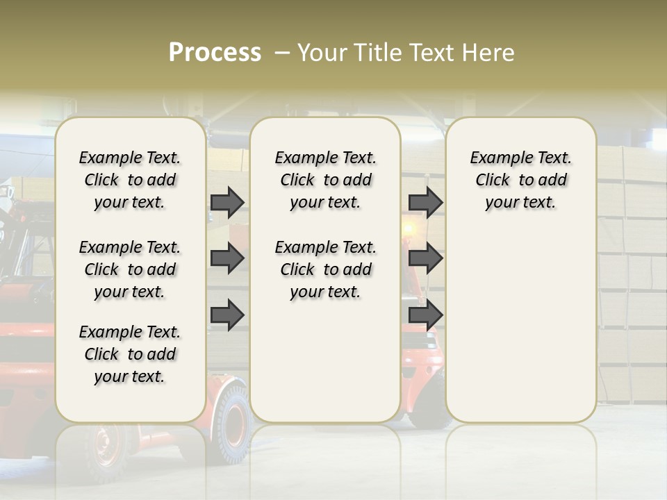 Orange Warehouse Horizontal PowerPoint Template