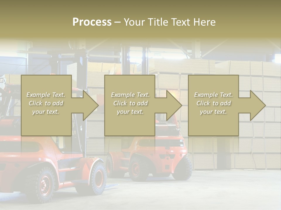 Orange Warehouse Horizontal PowerPoint Template