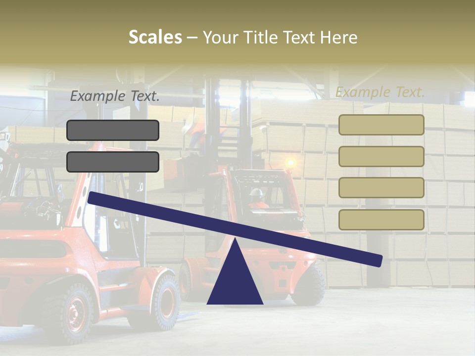 Orange Warehouse Horizontal PowerPoint Template