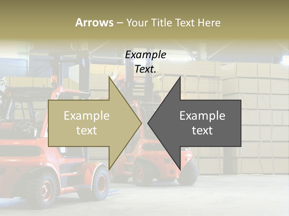 Orange Warehouse Horizontal PowerPoint Template