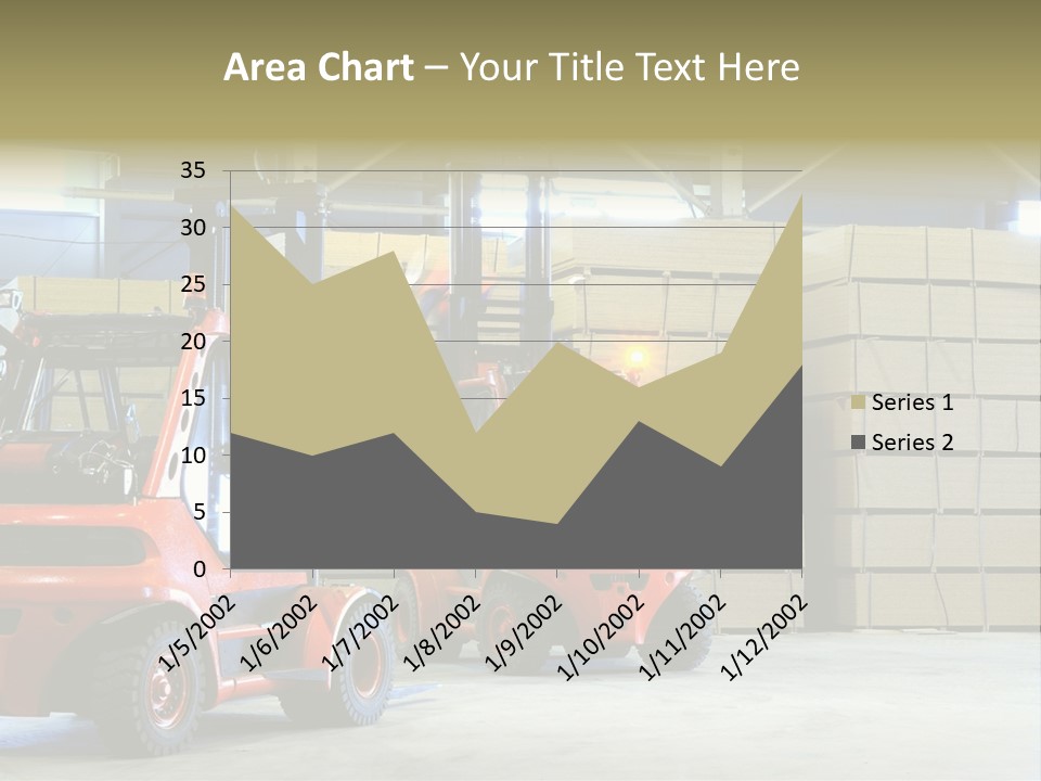 Orange Warehouse Horizontal PowerPoint Template