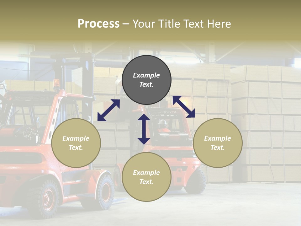 Orange Warehouse Horizontal PowerPoint Template