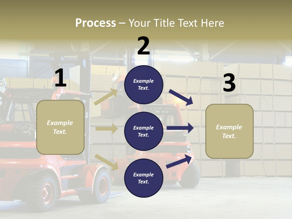 Orange Warehouse Horizontal PowerPoint Template